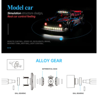 WLtoys 104072 1:10 60KM/H 2.4G RC 4WD Brushless 4WD High Speed Car
