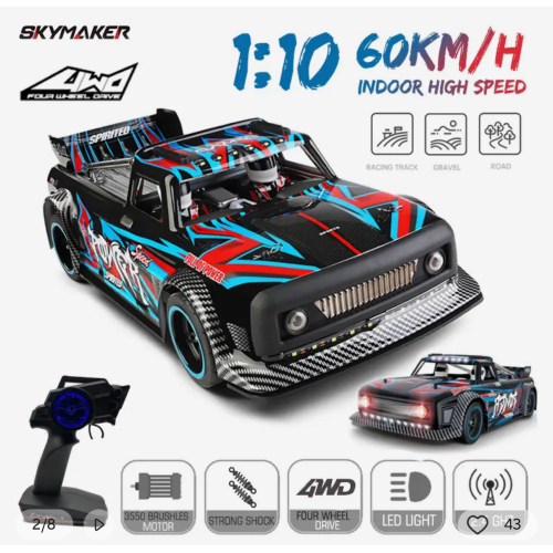 WLtoys 104072 1:10 60KM/H 2.4G RC 4WD Brushless 4WD High Speed Car