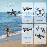 YDJIA D89 WiFi FPV with 4k HD Dual Camera Foldable RC Obstacle Avoidance Quadcopter