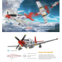 XK A280  P51 Fighter Simulation 3D/6G RC Airplane