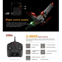 XK A280  P51 Fighter Simulation 3D/6G RC Airplane