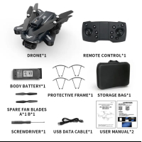 YDJIA D89 WiFi FPV with 4k HD Dual Camera Foldable RC Obstacle Avoidance Quadcopter