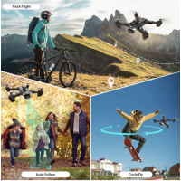 YDJIA D89 WiFi FPV with 4k HD Dual Camera Foldable RC Obstacle Avoidance Quadcopter