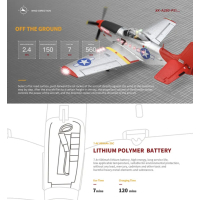 XK A280  P51 Fighter Simulation 3D/6G RC Airplane